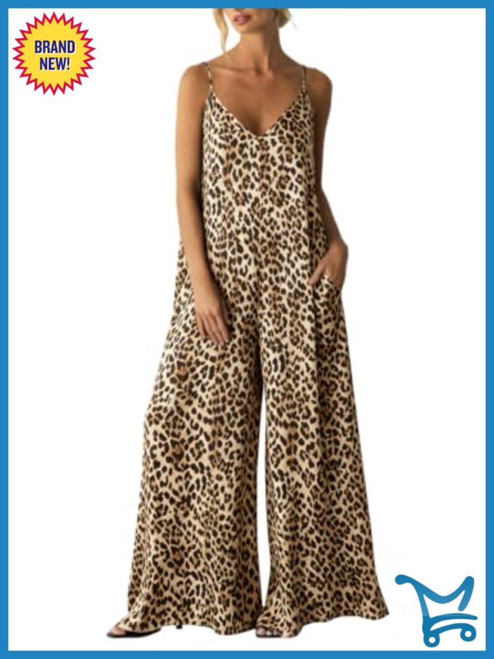 Satin Wide Leg Jumpsuit Dressy Flowy V-Neck Sleeveless Date Night